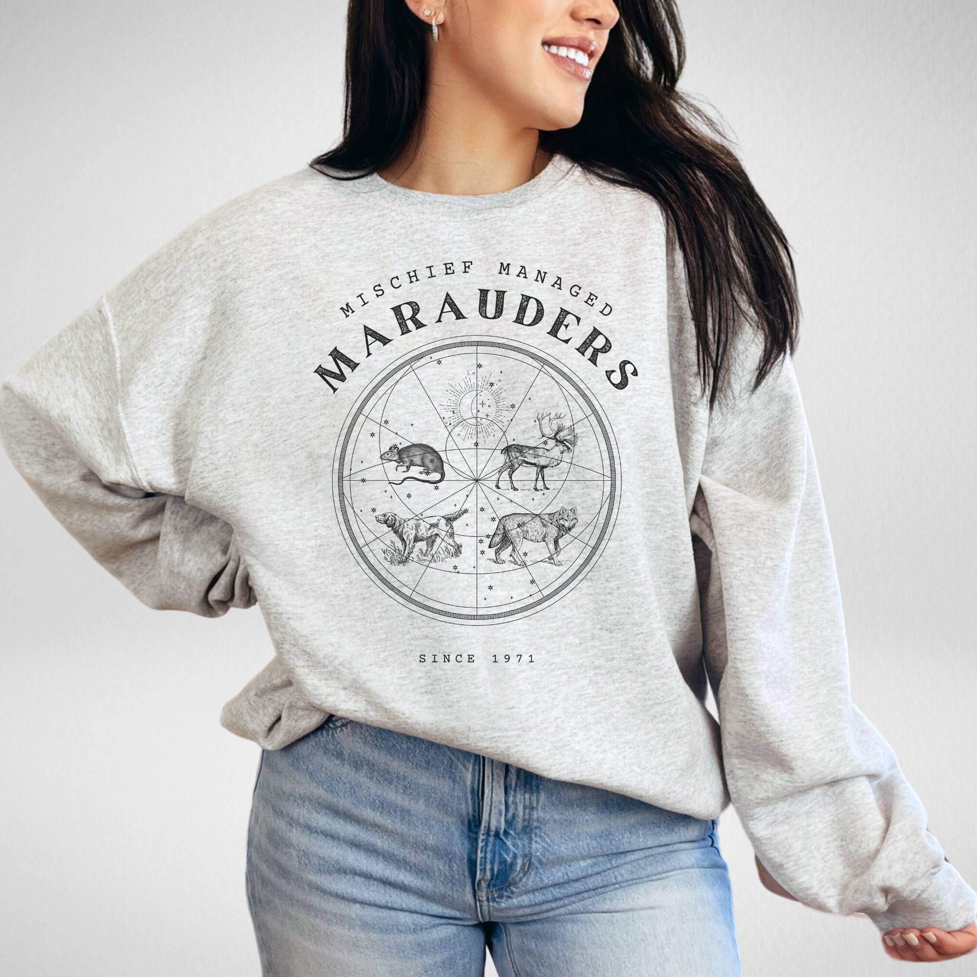 Marauders Mischief Managed Sweatshirt Bookish Vibes